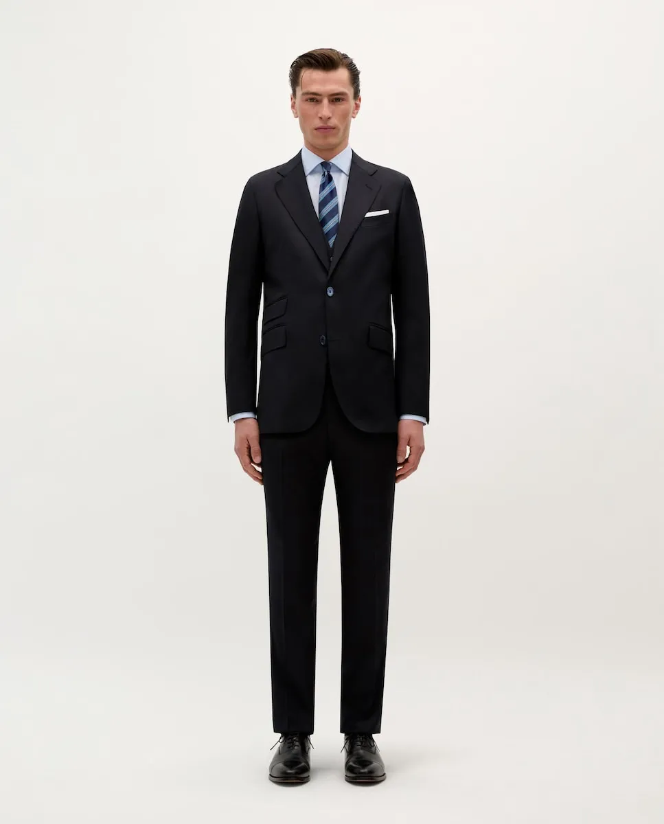 

Мужской пиджак прямого кроя из шерсти Scalpers, темно-синий