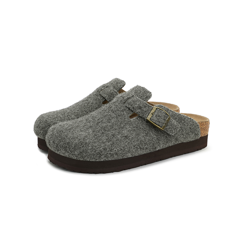 UBZ Закрытые тапочки мужские - абрикосово-серые, цвет Apricot Gray — фото 4