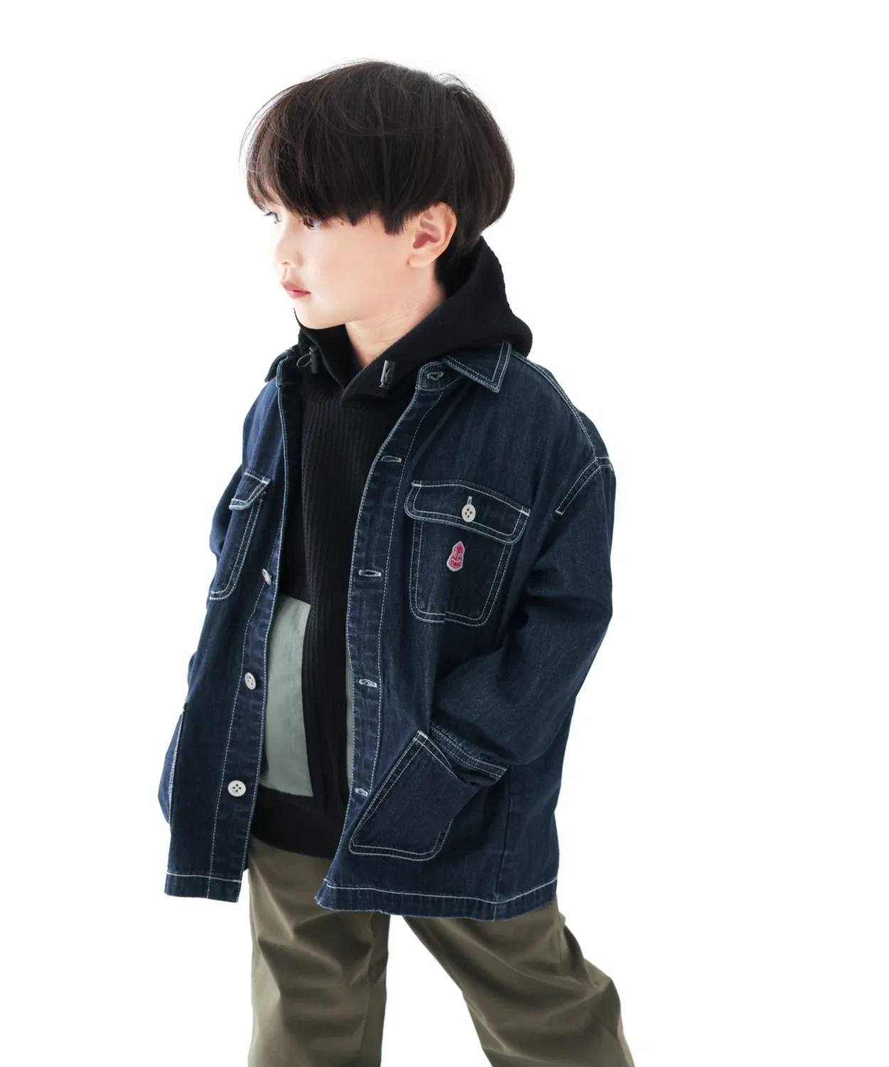 Джинсовый комбинезон L.COPECK stretch denim navy