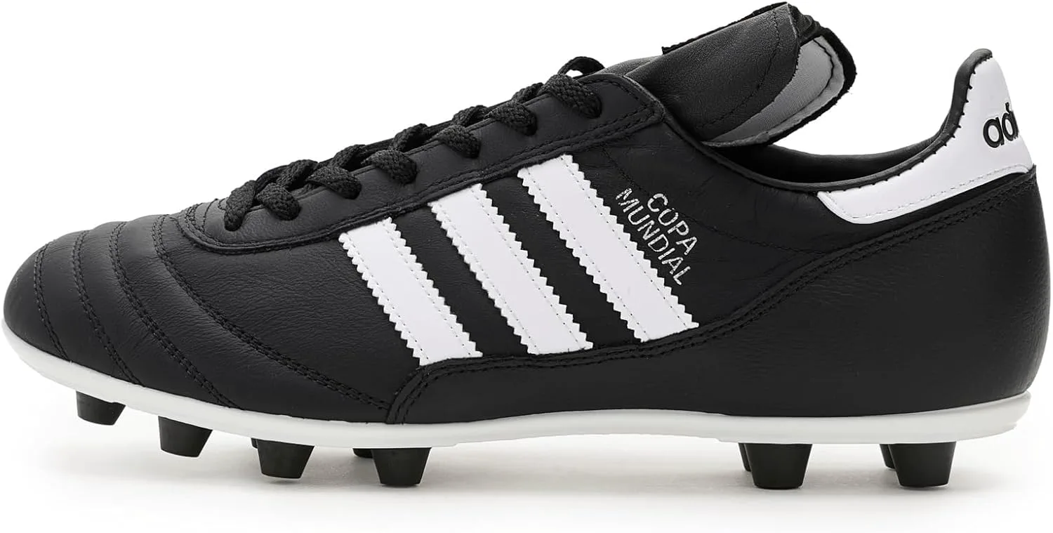Футбольные бутсы Adidas Mens Copa Mundial для твердого грунта, белый/черный/металлик — фото 4