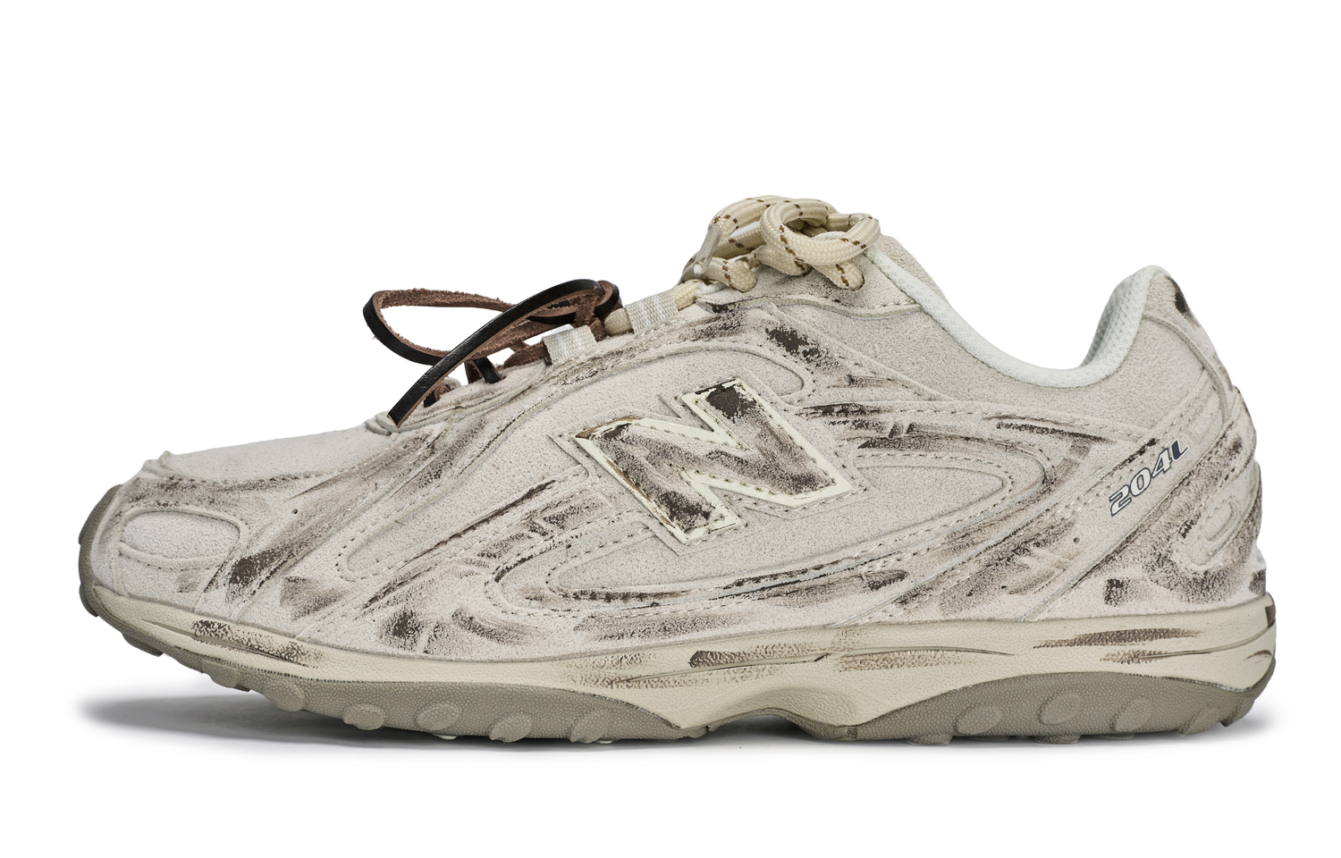 

New Balance 204L Walking Planet, Dirty Sand Dune Abrasion Resistant Low top Casual Shoes Unisex Beige White Brown