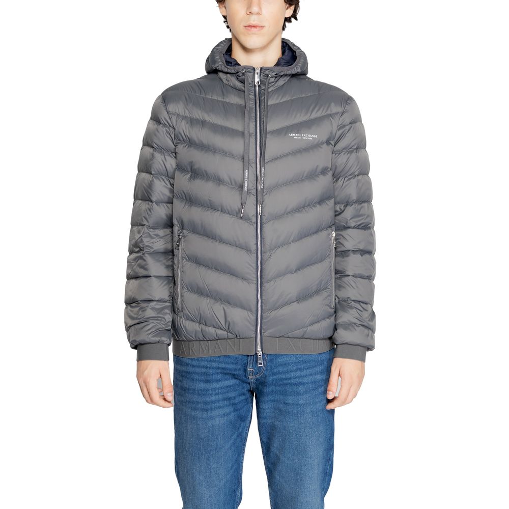 

Куртка из серого полиэстера Armani Exchange