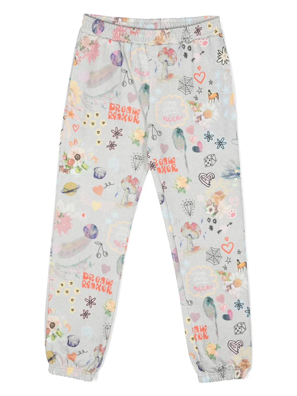 

Спортивные брюки с логотипом Stella McCartney Kids, серый