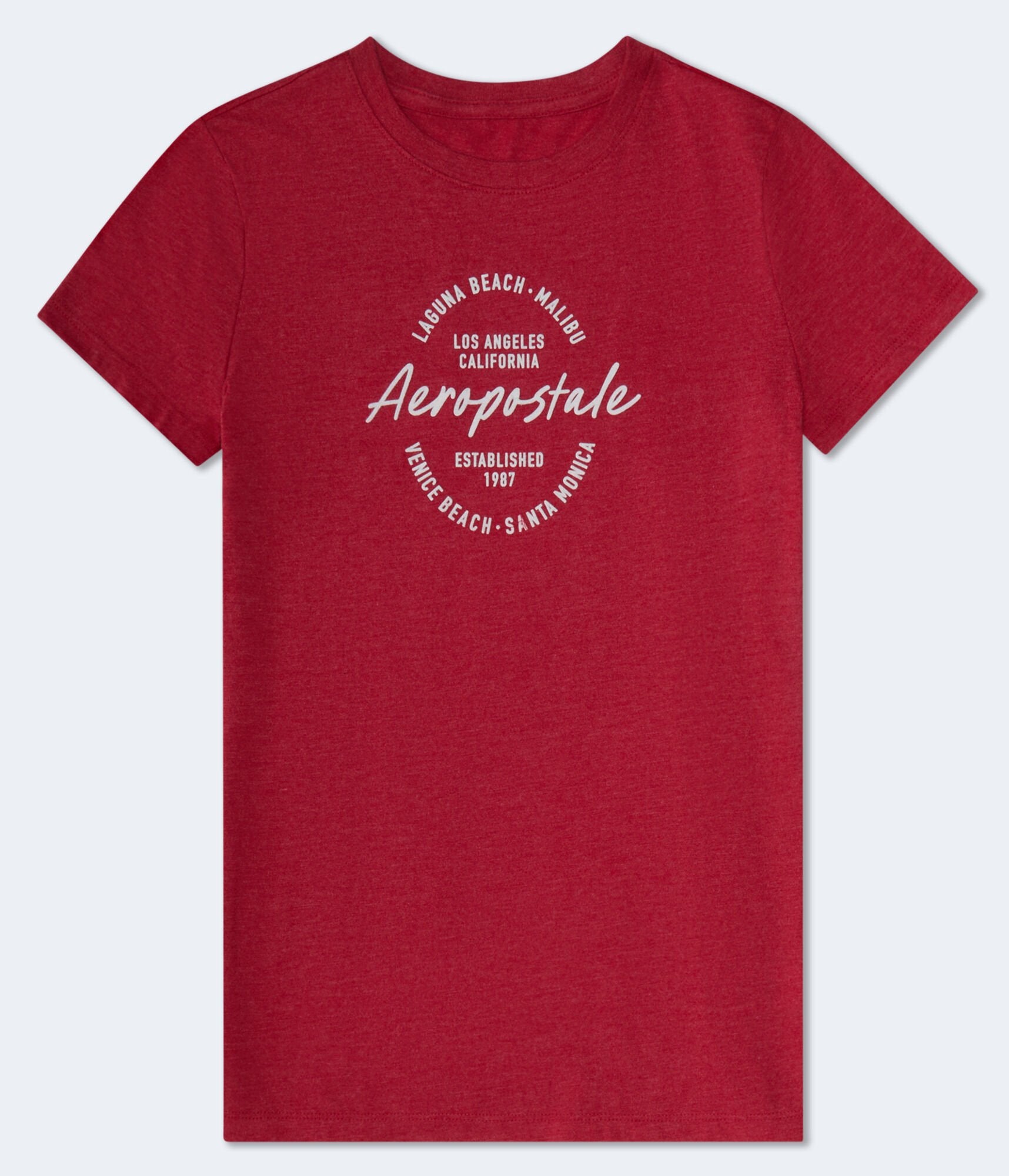 

Футболка с флокированным рисунком Aeropostale Los Angeles, красный