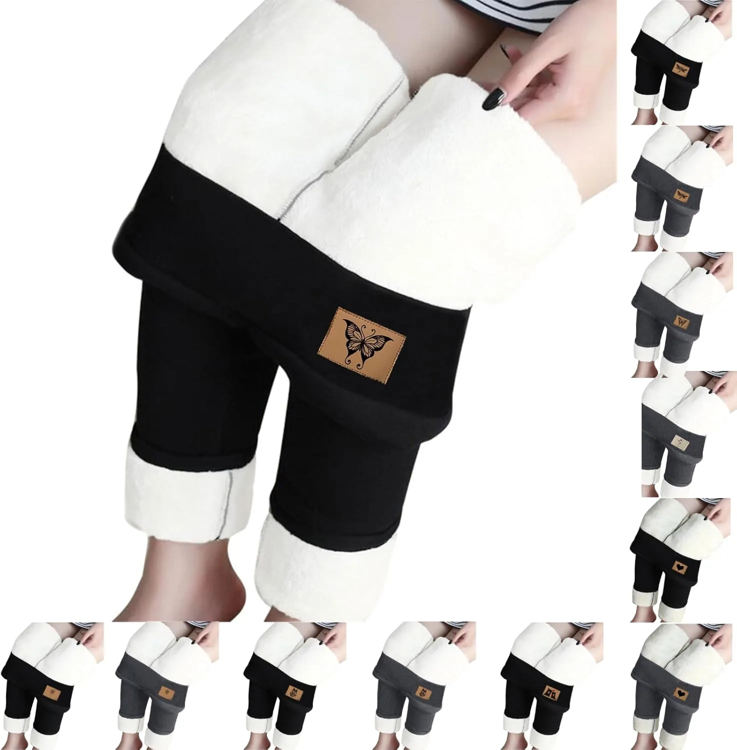 

Термолеггинсы для женщин Plus Size зимние с флисовой подкладкой AEPTDEO