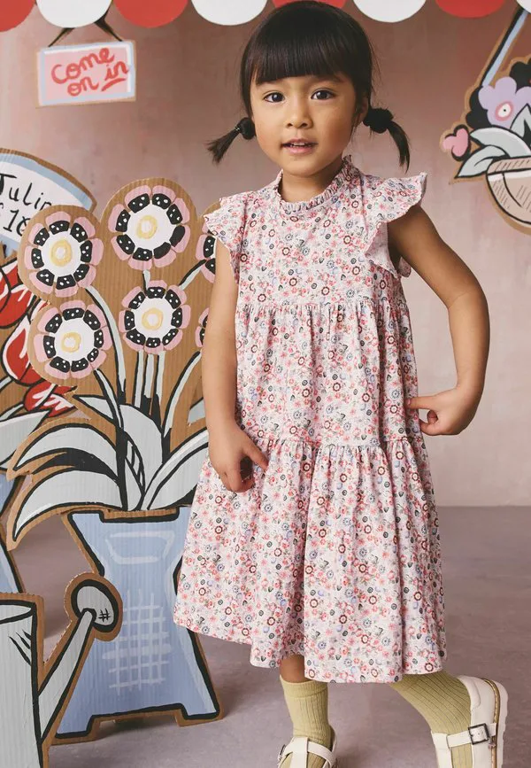 Платье-Футляр cath kidston из многослойного трикотажа стандартного кроя Next, Green Floral — фото 2