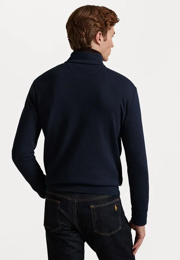 Джемпер с имитацией двойного вязания и воротником-стойкой Polo Ralph Lauren, авиаторный синий — фото 3