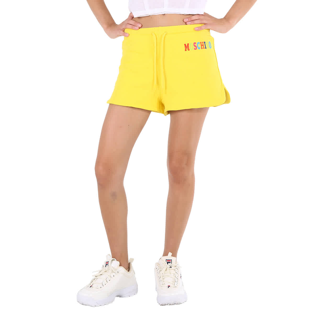 

Женские шорты Moschino с логотипом, желтый