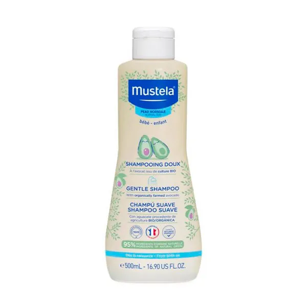 

Нежный шампунь с органическим авокадо Shampooing Doux Mustela, 500 ml