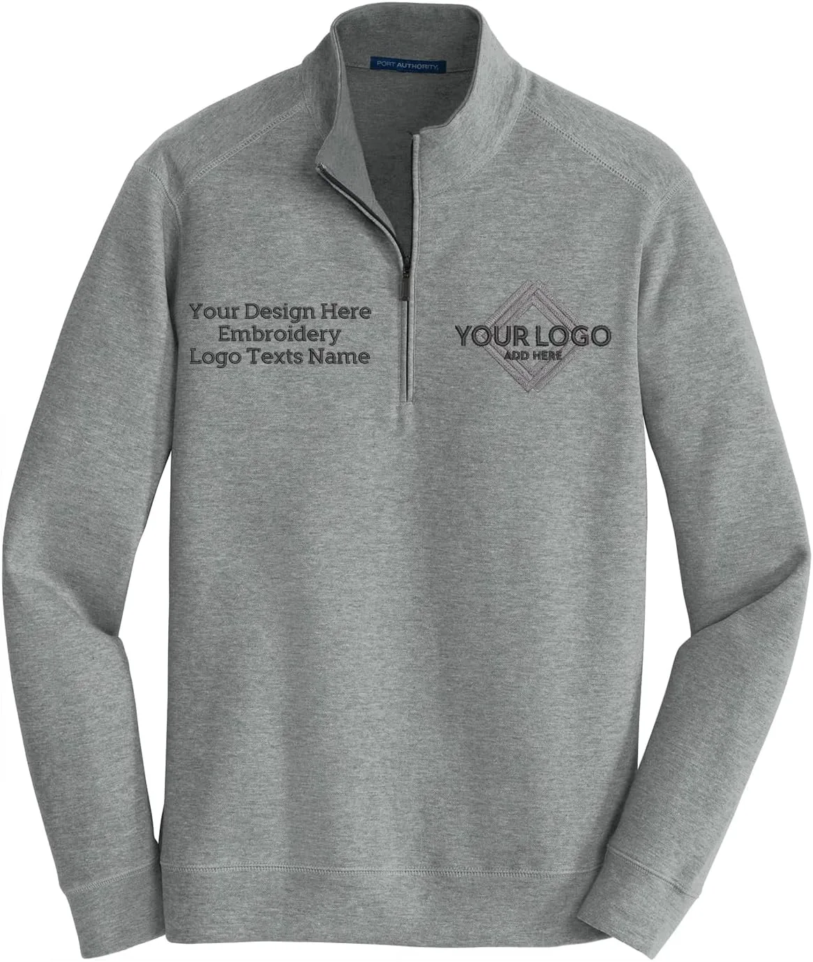 

Мужская толстовка Interlock Quarter Zip Up с вышивкой INK STITCH