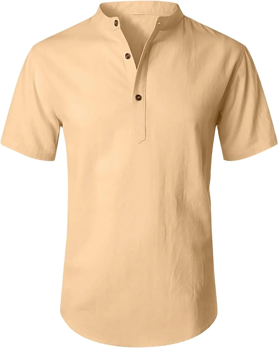 

Мужская рубашка с коротким рукавом Muscularfit, летняя, из хлопка и льна