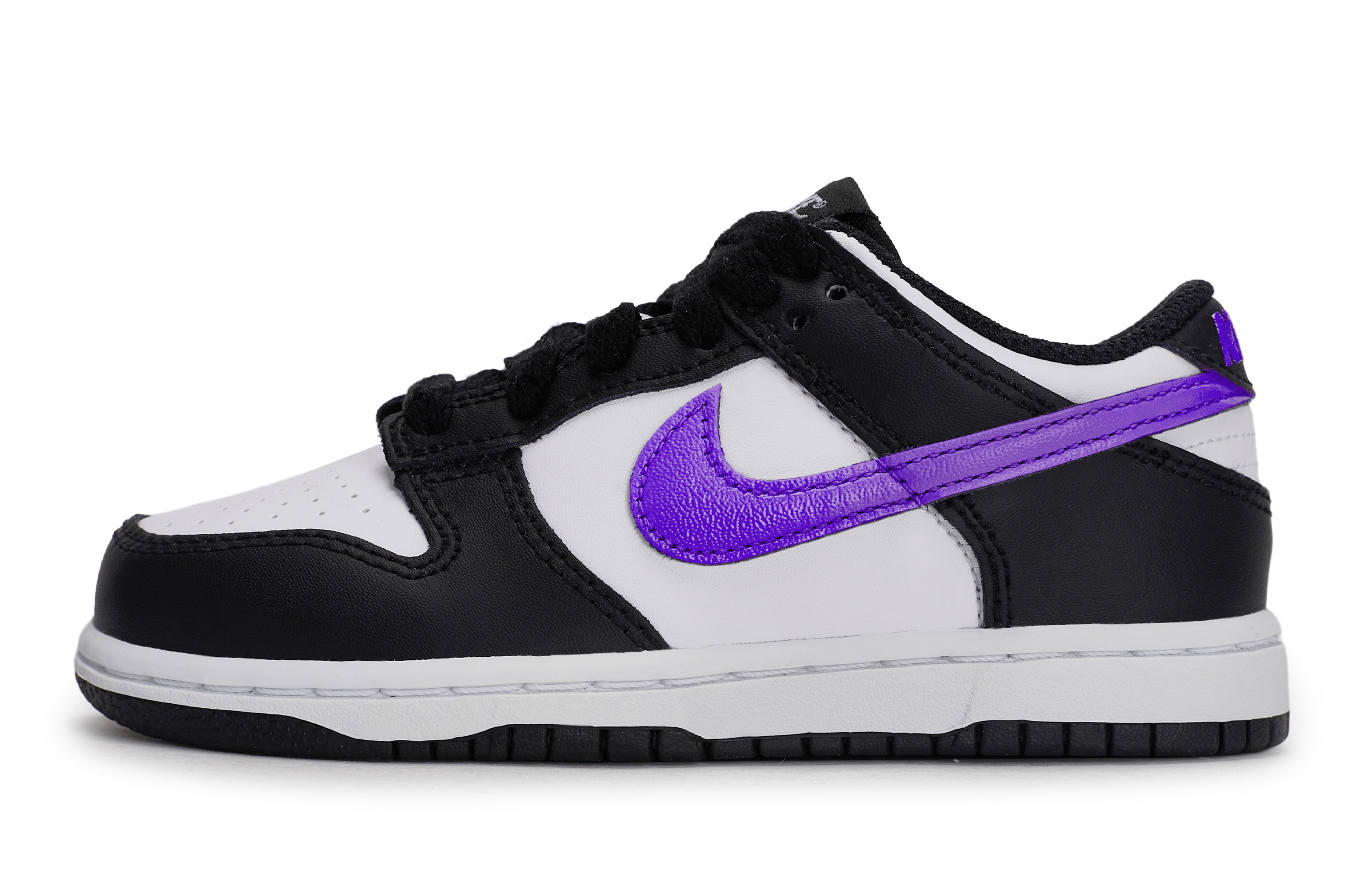 

Детские скейтерские кроссовки Dunk для дошкольников Nike, черный/белый/фиолетовый