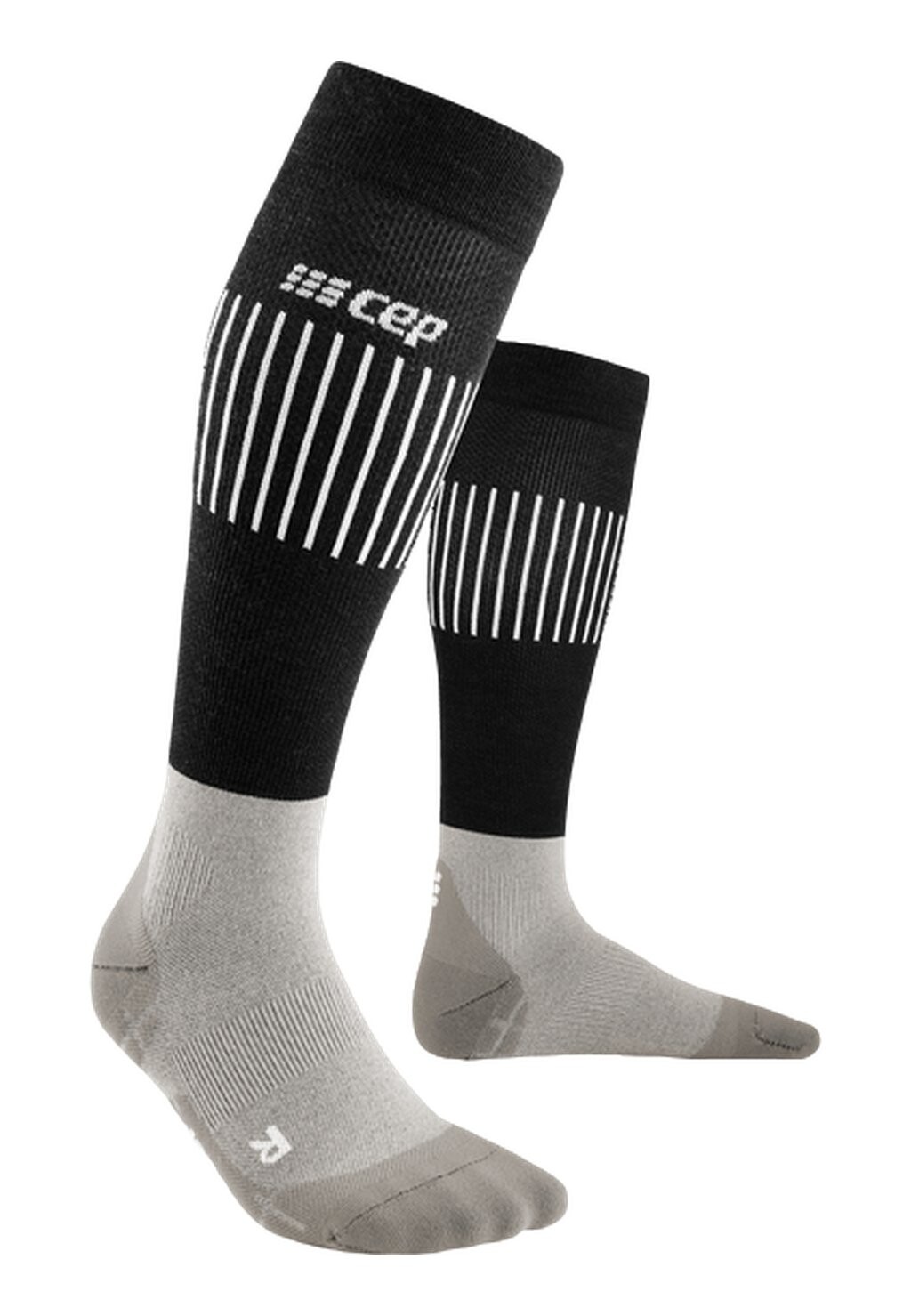 

Гольфы COMPRESSION ULTRALIGHT SKIING TALL CEP, цвет black grey