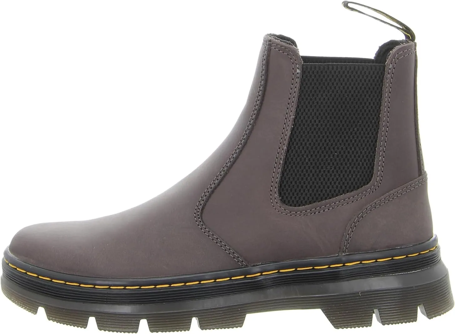 Мужские ботинки Dr. Martens Embury Gunmetal Saddleback Platform, черный — фото 2