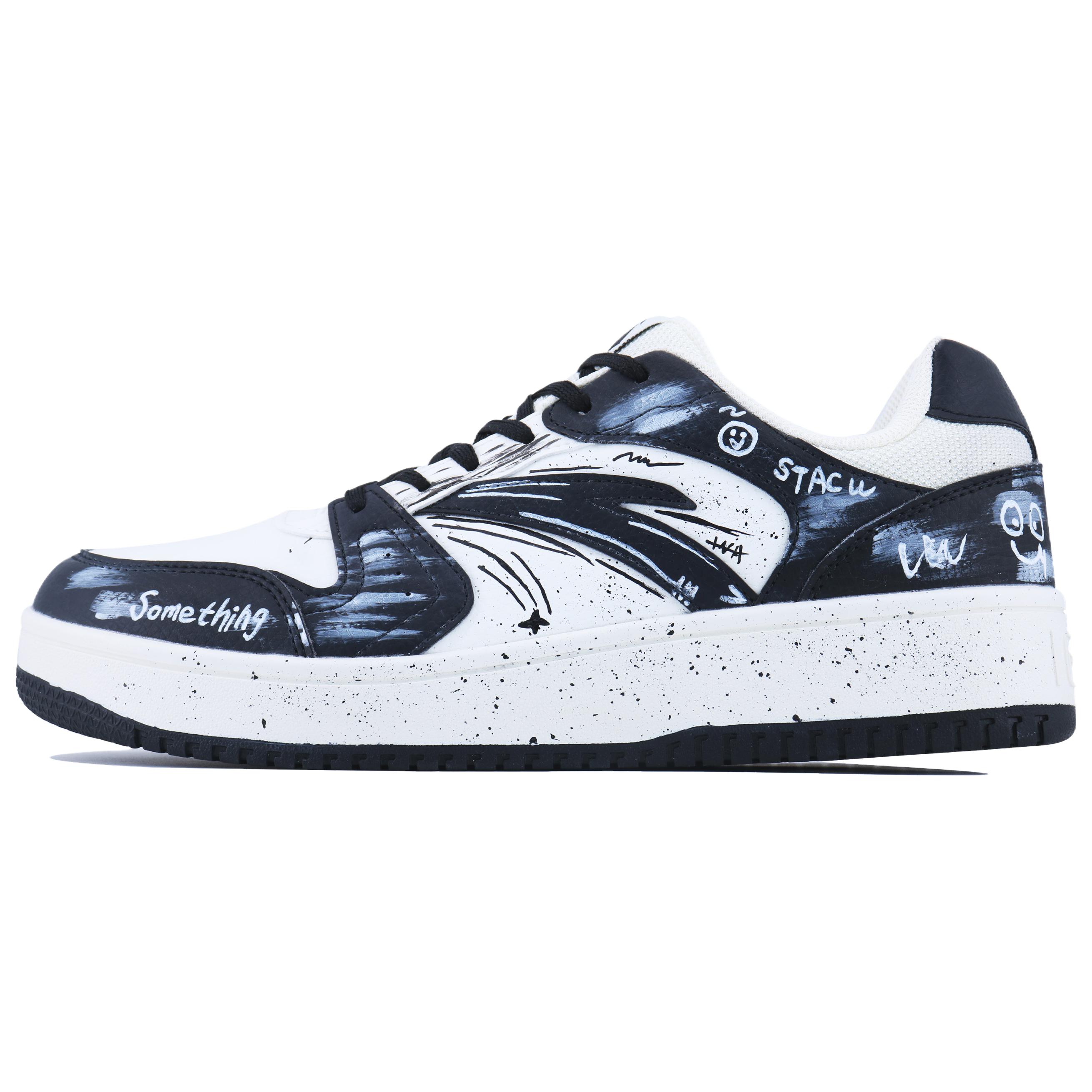 

Маленькие Zero Feeling нескользящие, устойчивые к истиранию, легкие низкие кроссовки для скейтбординга мужские ANTA, белый