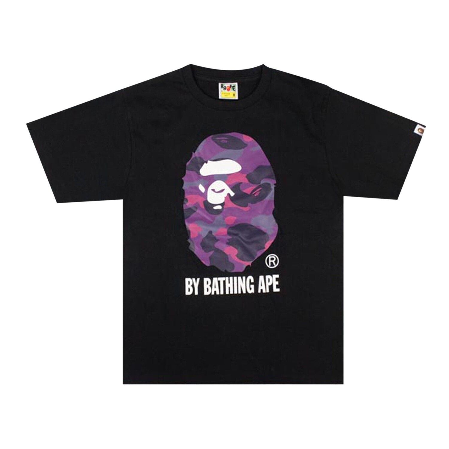 

Футболка BAPE Color Camo By Bathing Ape, черный/фиолетовый