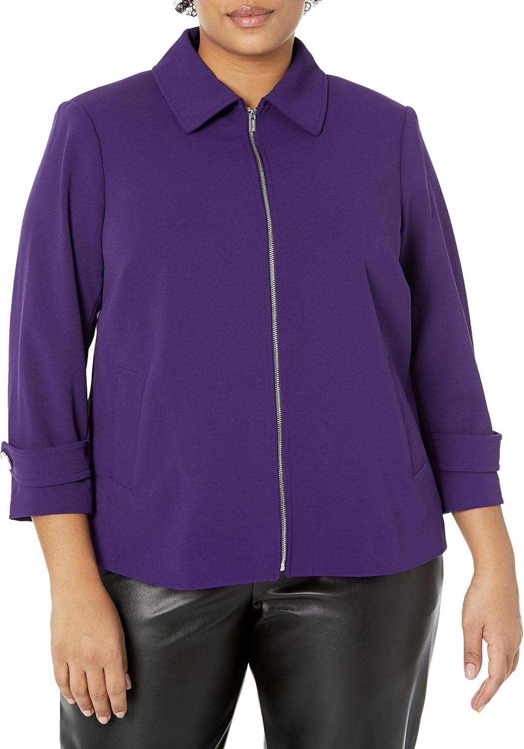 

Женское платье-куртка Calvin Klein с застежкой-молнией спереди, Night