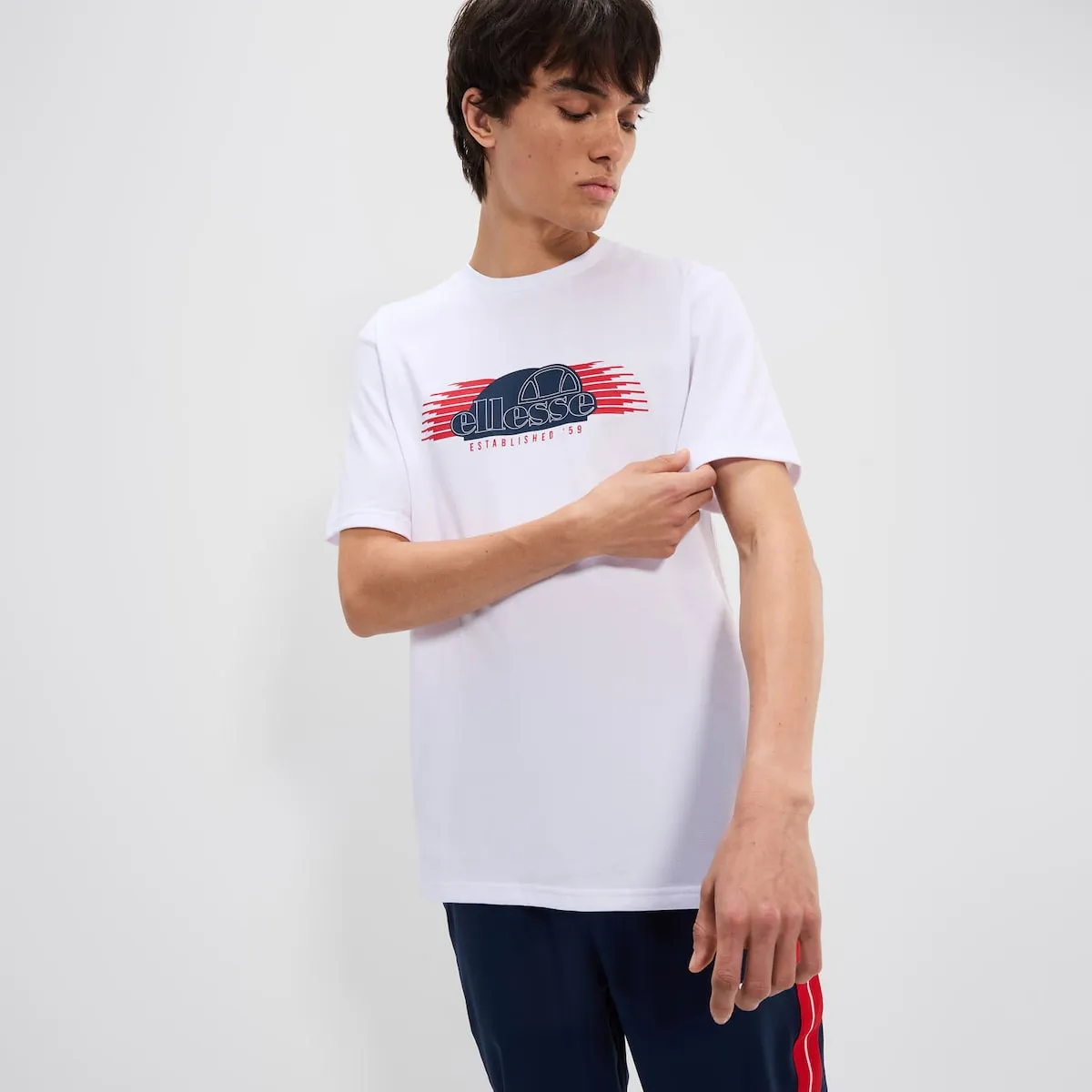 

Zachary Tee Ellesse Мужская футболка, белый