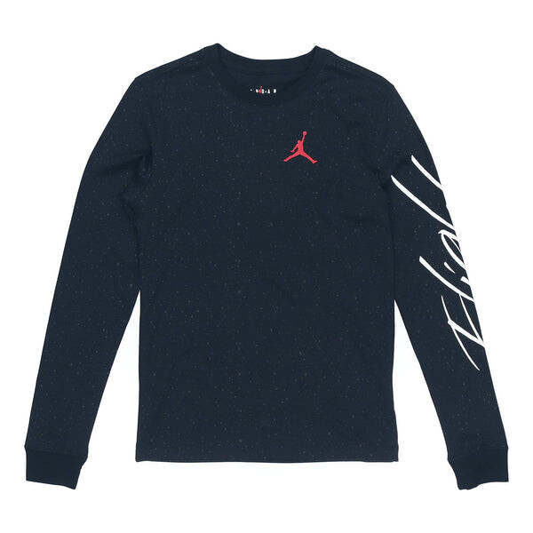 

Футболка Air Jordan Flight Casual Running Training Sports Long Sleeves Black, черный