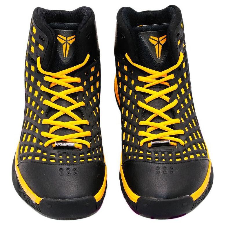 Кроссовки Nike Kobe 3 Black Gold Asia Exclusive, черный/желтый — фото 2