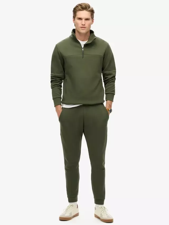 Спортивные брюки-джоггеры Tech Tapered, темно-зеленый цвет мха Superdry