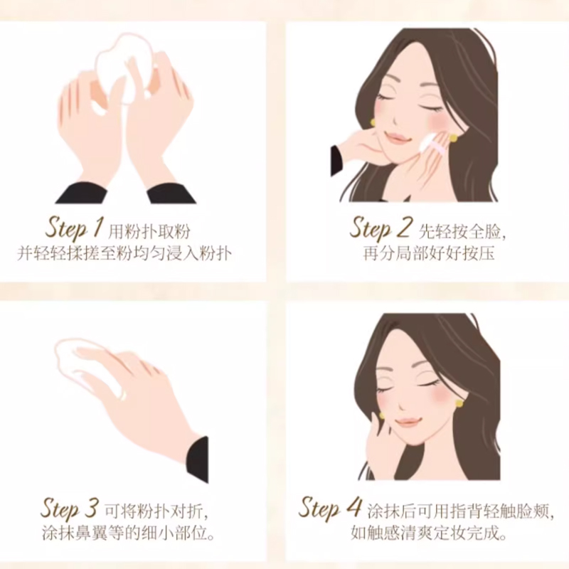 2025 Angel Embossed Loose Powder Replacement Powder Foundation Setting Correcting Skin Tone GR Ширина 30g KANEBO, replacement core 30g — фото 3