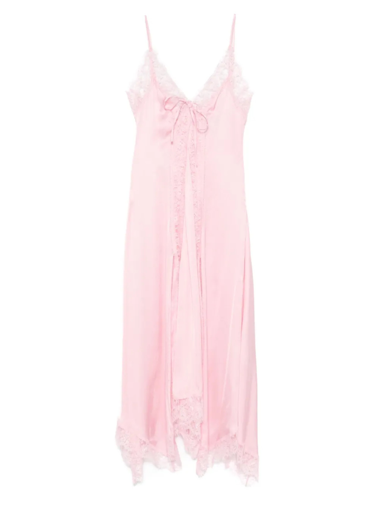 

Шелковое платье миди ERMANNO FIRENZE, розовый