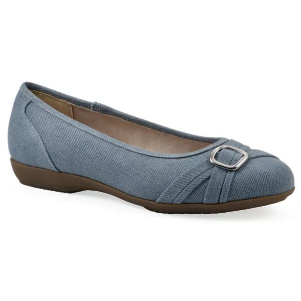 Успокаивающие женские балетки Cliffs By White Mountain, цвет denim blue fabric