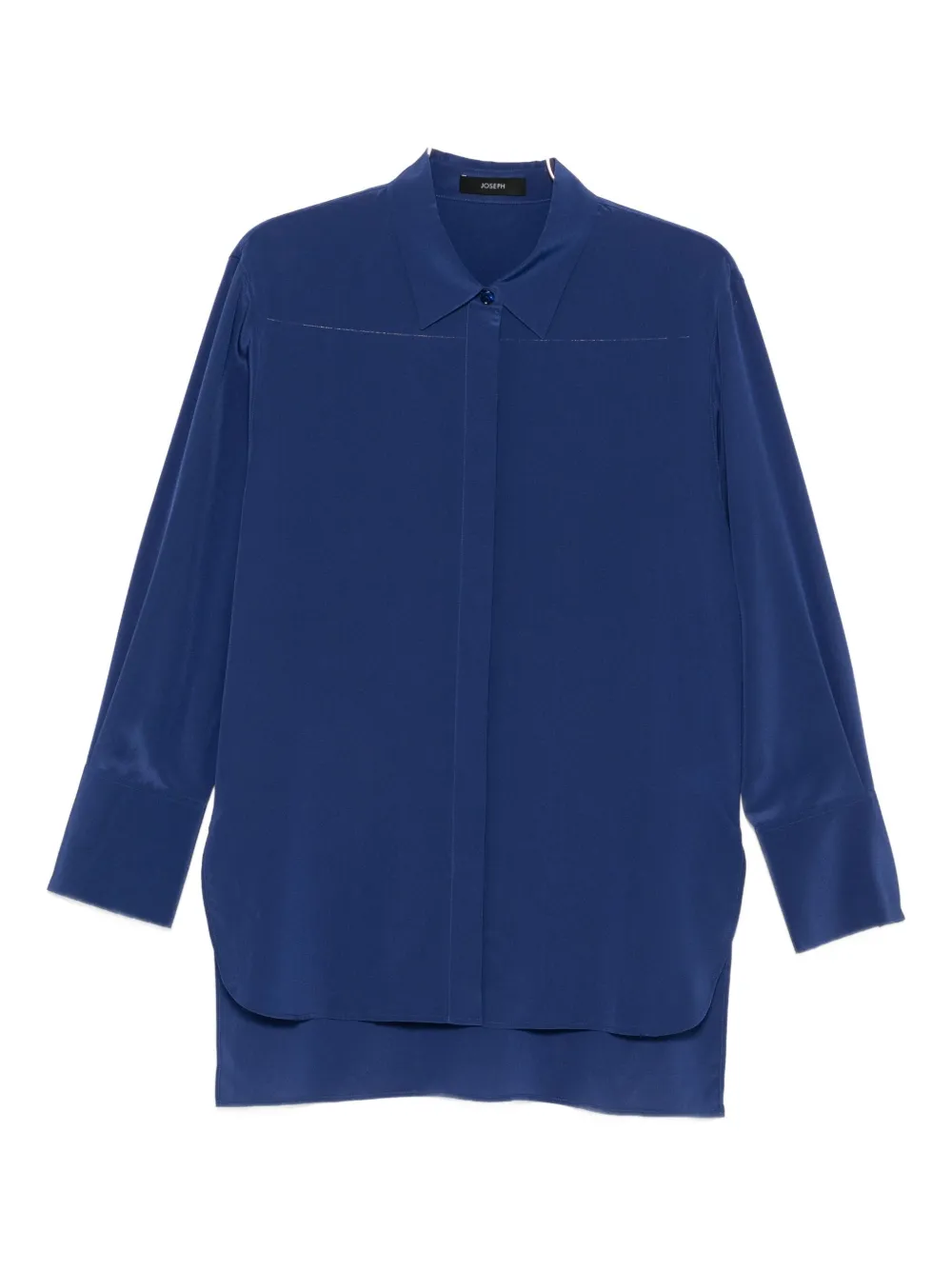 

Шелковая рубашка на пуговицах JOSEPH, синий