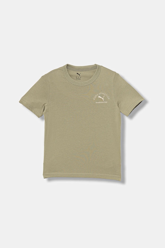 

Детская хлопковая футболка CLASS Graphic Tee B Puma, зеленый