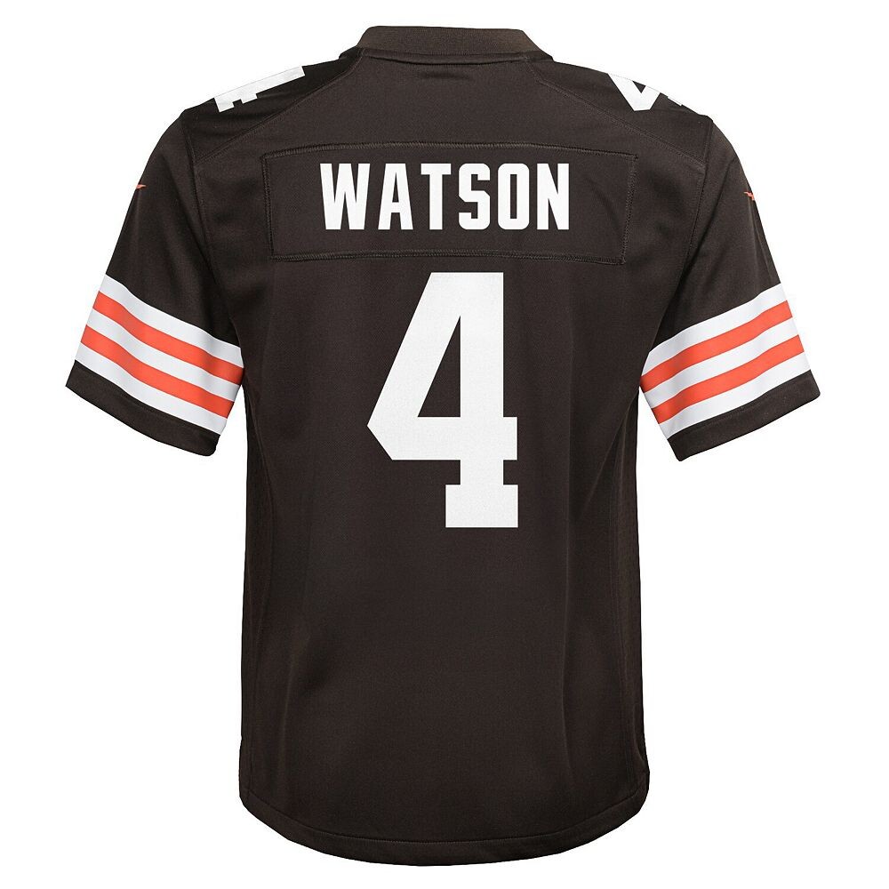 Молодежная игровая майка Nike Deshaun Watson Brown Cleveland Browns, цвет Brn Brown — фото 4