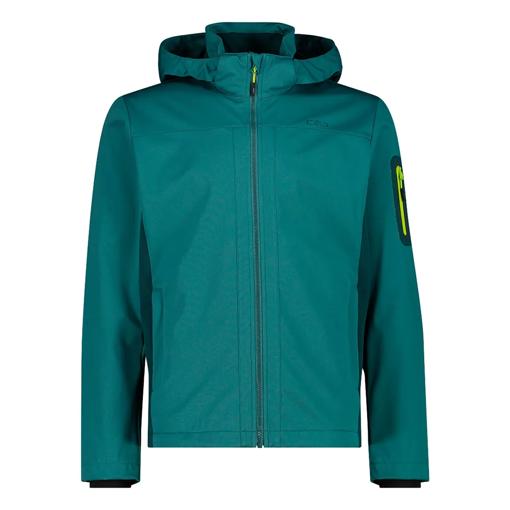 

Куртка CMP Zip Hood 39A5027 softshell, зеленый