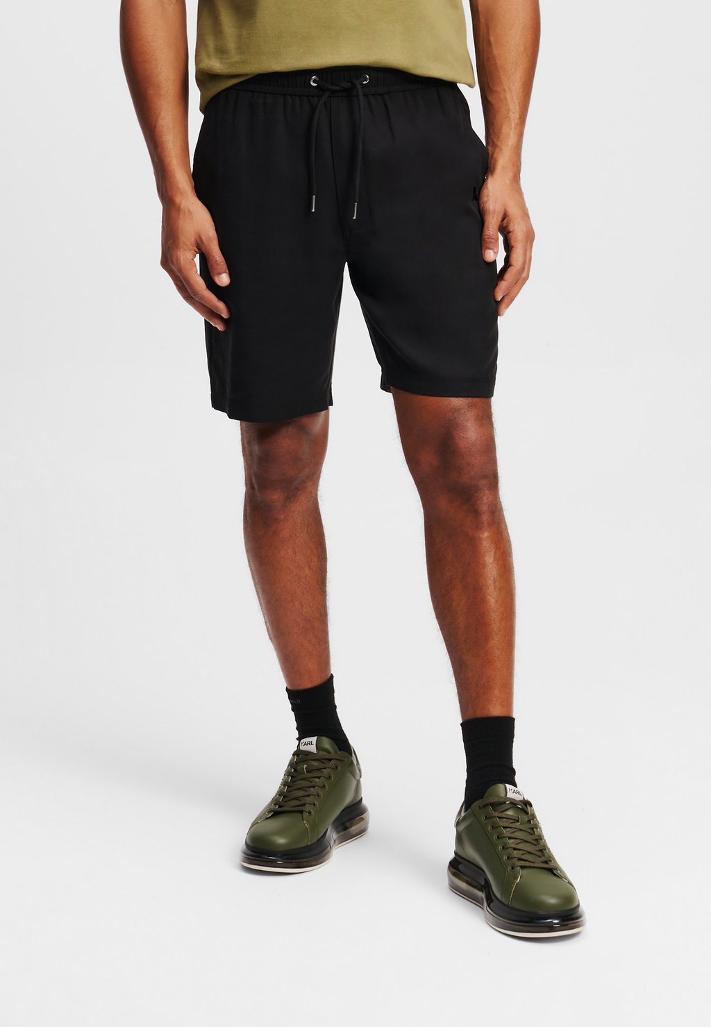 

Шорты KAMEO LOGO - Tracksuit bottoms KARL LAGERFELD, черный