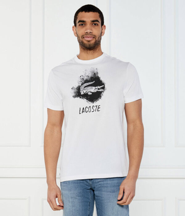 

Футболка с ультрасухим рисунком Regular fit Lacoste, белый