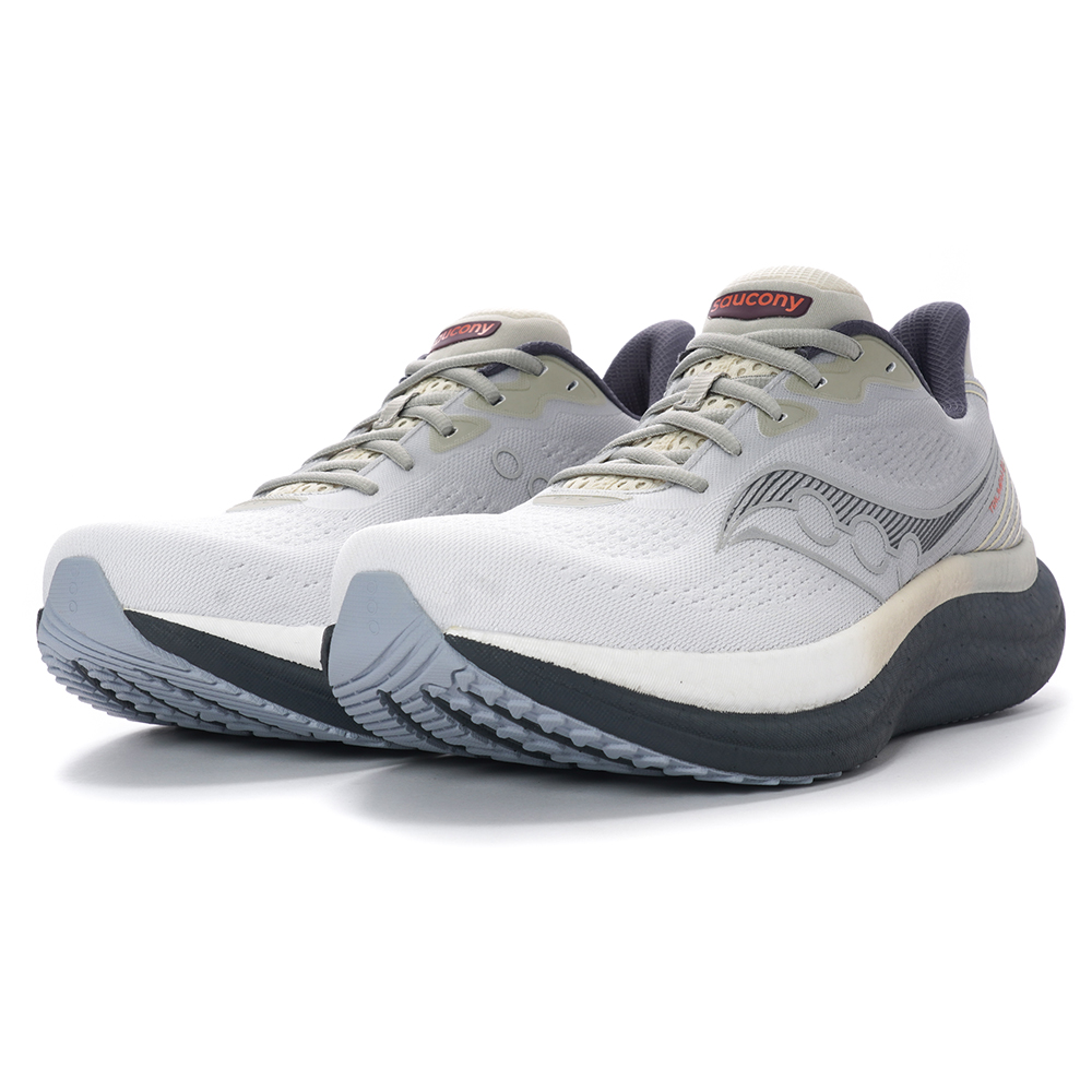 Saucony Триумф Виктори 23 противоскользящие износостойкие низкие кроссовки для бега мужские серые - серый/тёмно-серый, цвет Gray/Dark Gray — фото 4