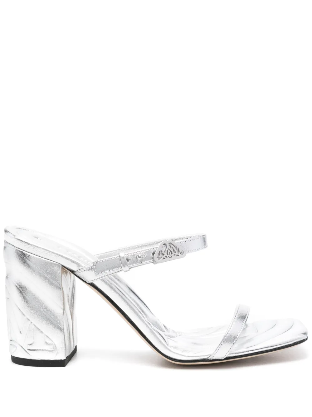 Босоножки Seal 85 Alexander McQueen, серебяный