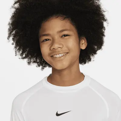Топ Nike Pro, белый/черный — фото 3