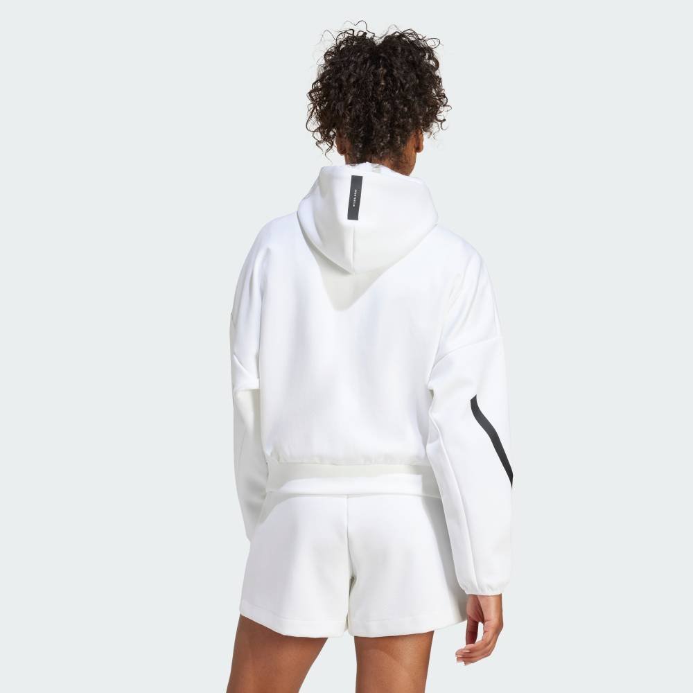 Толстовка ZNE на молнии Adidas, white — фото 2