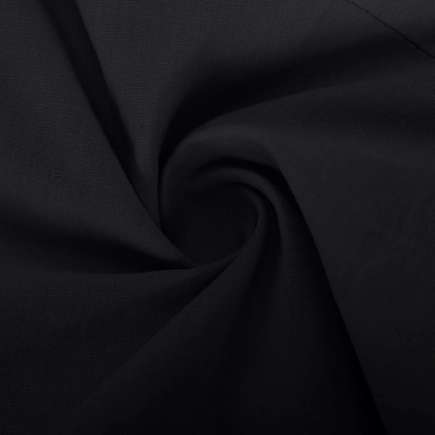 Платье-рубашка Fashion Bell с 3/4 рукавом и рюшами, элегантный кэжуал для лета и пляжа Generic, черный — фото 4