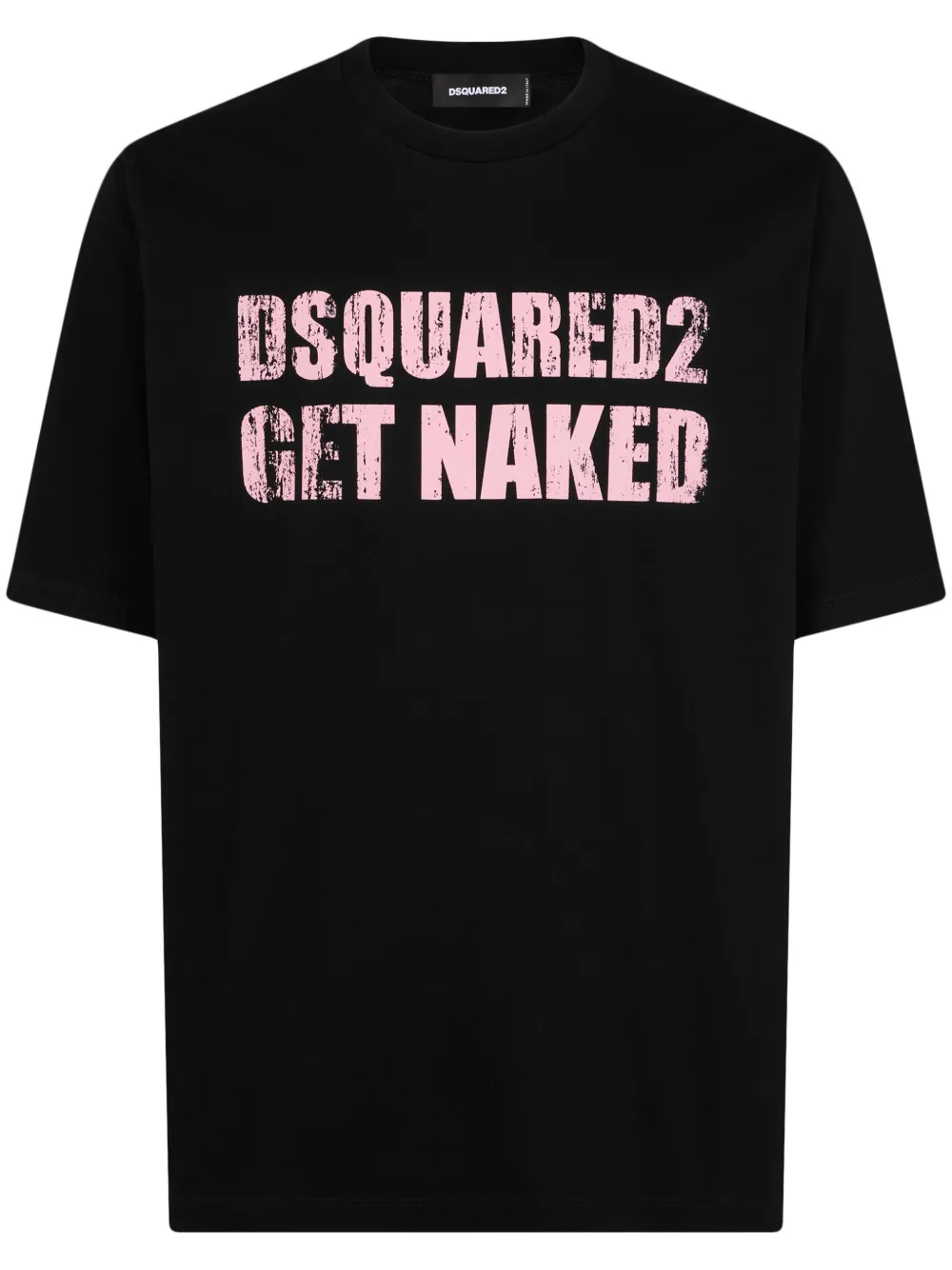 

Хлопковая футболка с логотипом DSQUARED2, черный