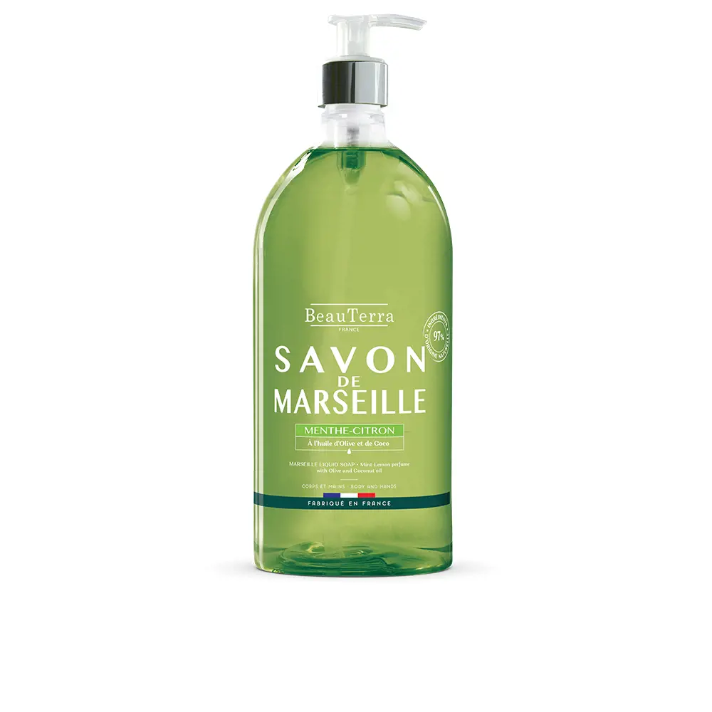 

Гель для душа Marseille jabón menta-limón Beauterra, 1000 мл.