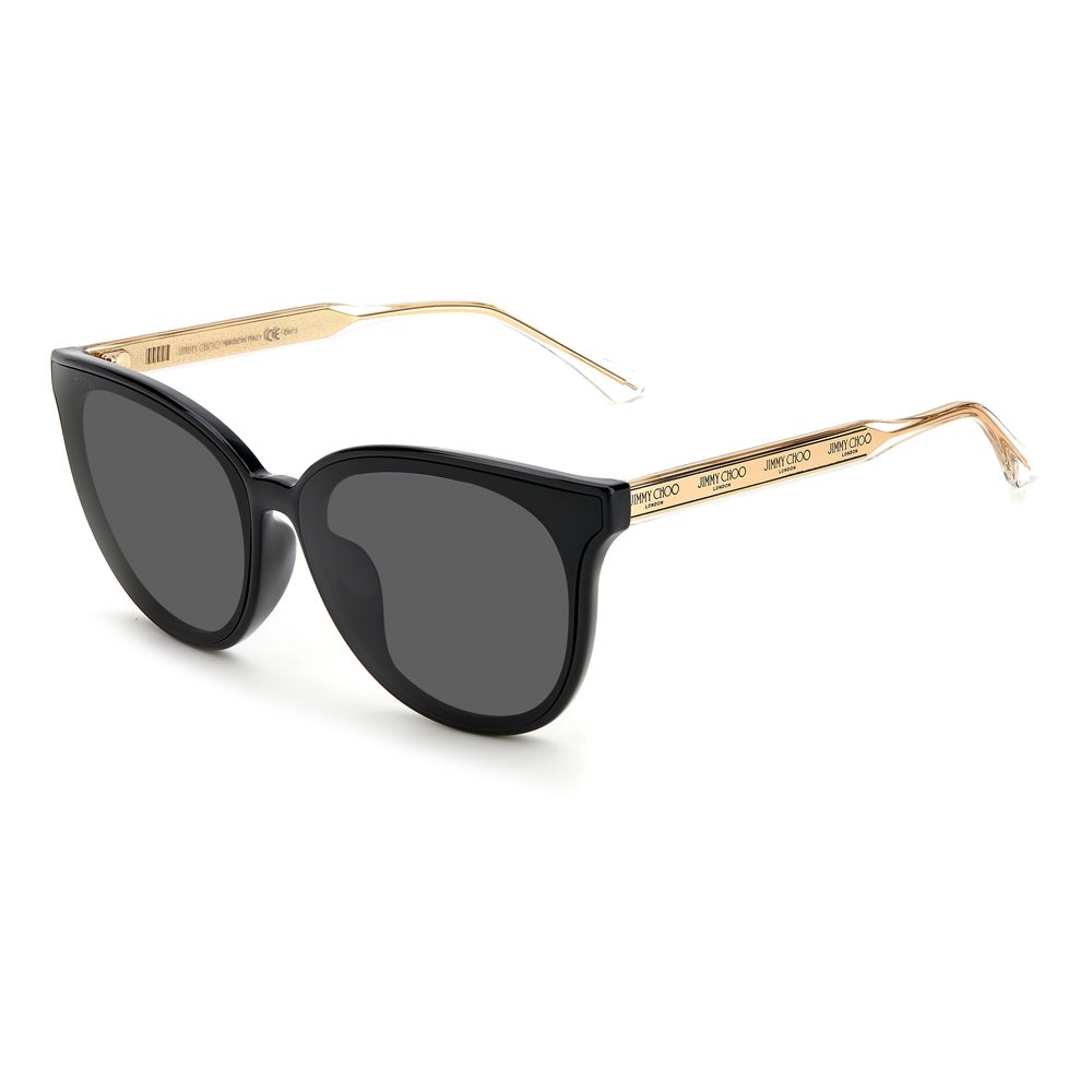 

Черные инжектированные солнцезащитные очки Jimmy Choo Eyewear