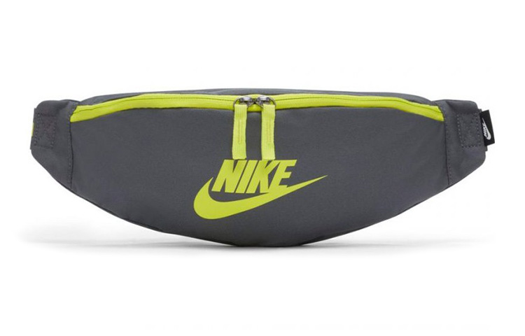 

Nike Наследие Полиэстер Поясная Сумка Кросс-боди Классическая Унисекс Серый Желтый Зеленый, Gray Yellow Green