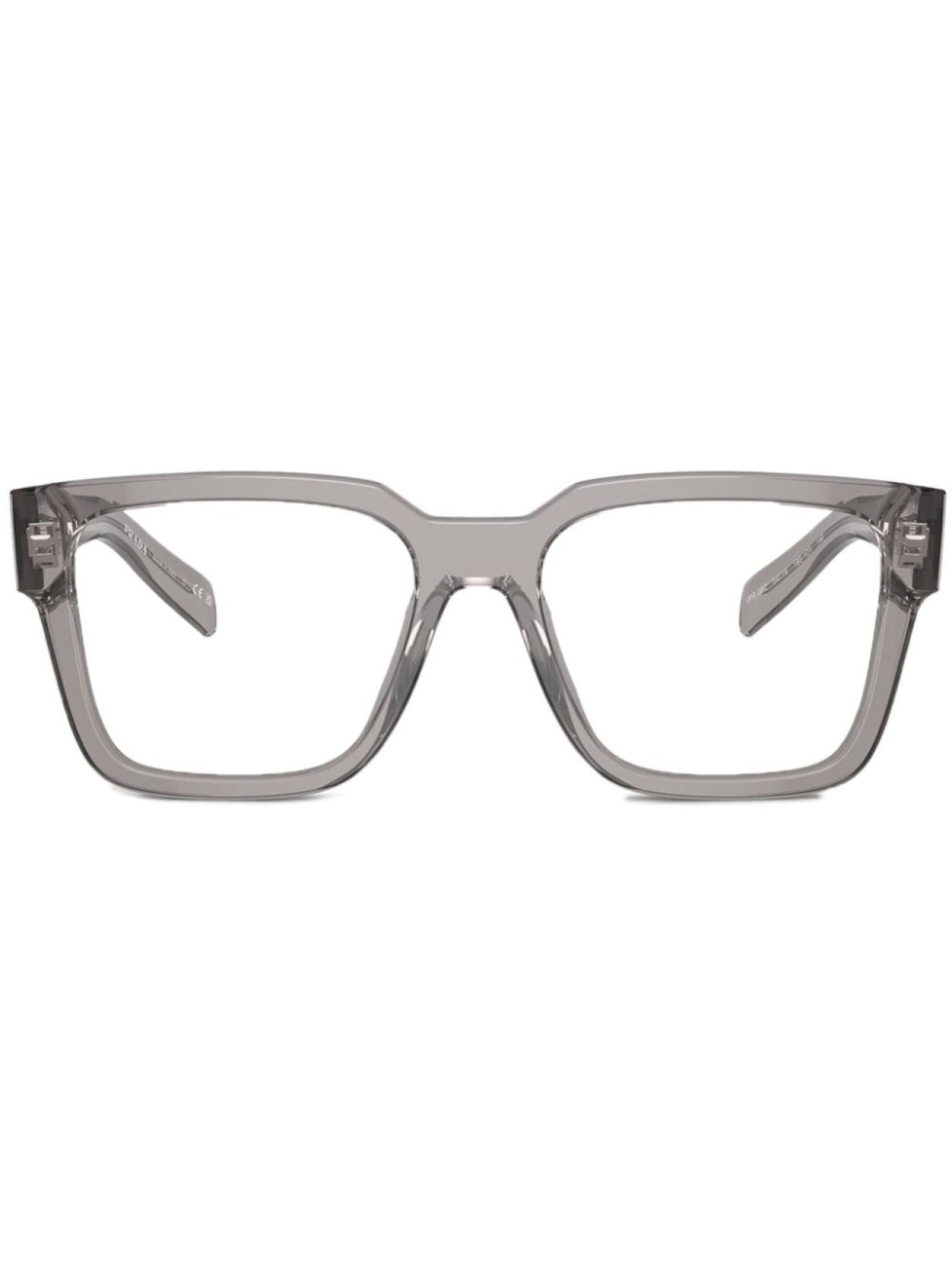

Очки в прозрачной оправе Prada Eyewear, серый