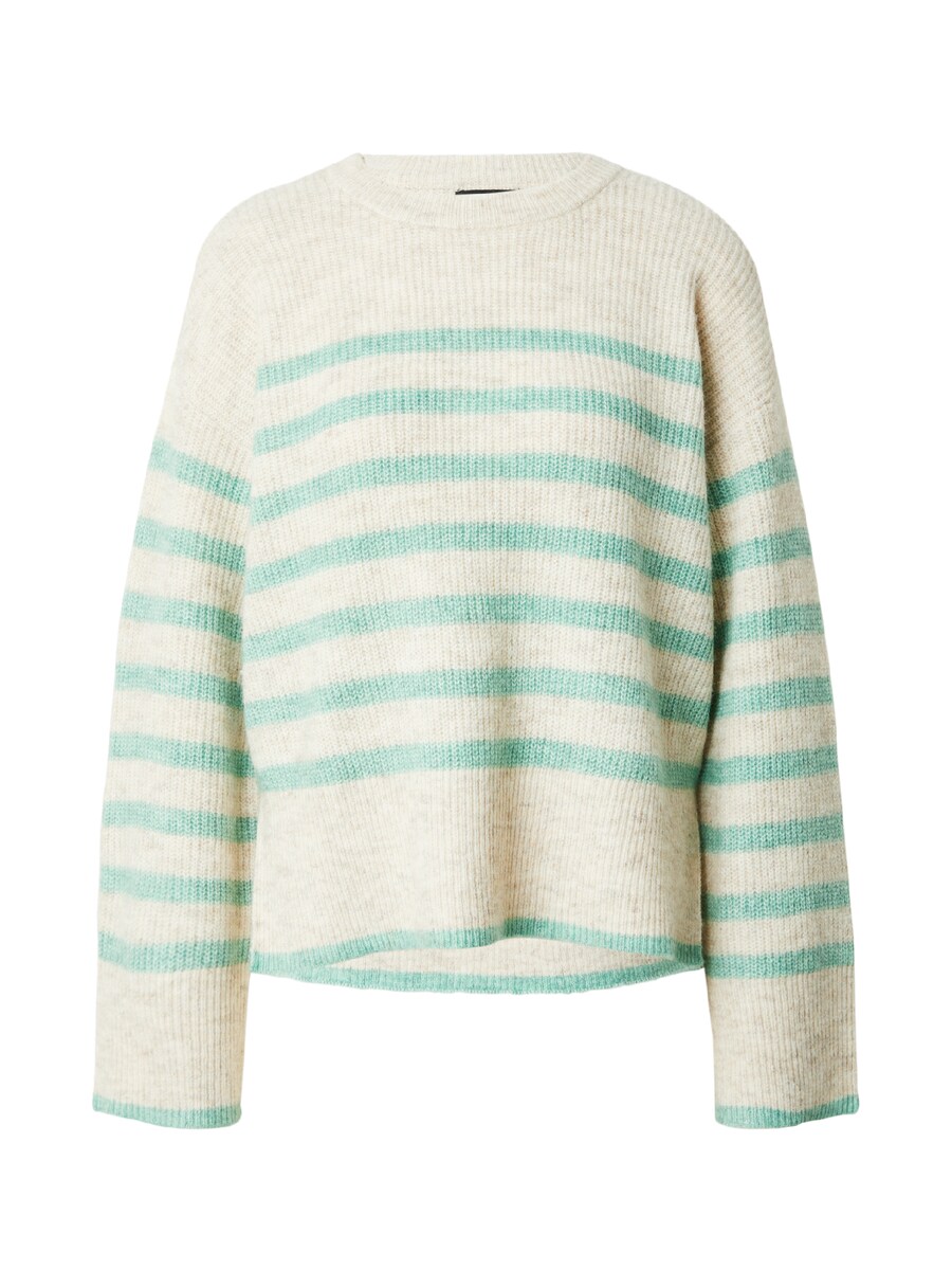 

Тонкий вязаный свитер PIECES Sweater Line, бежевый