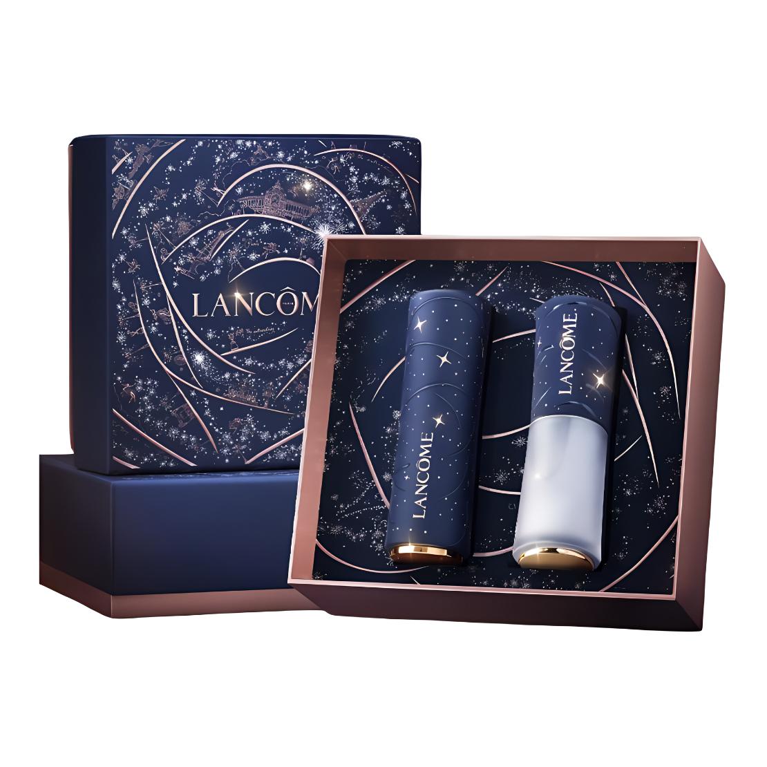 

LANKOU помада-жидкость Pure And Radiant набор для макияжа легко растушевывается натуральный 3,2г+6мл LANCOME