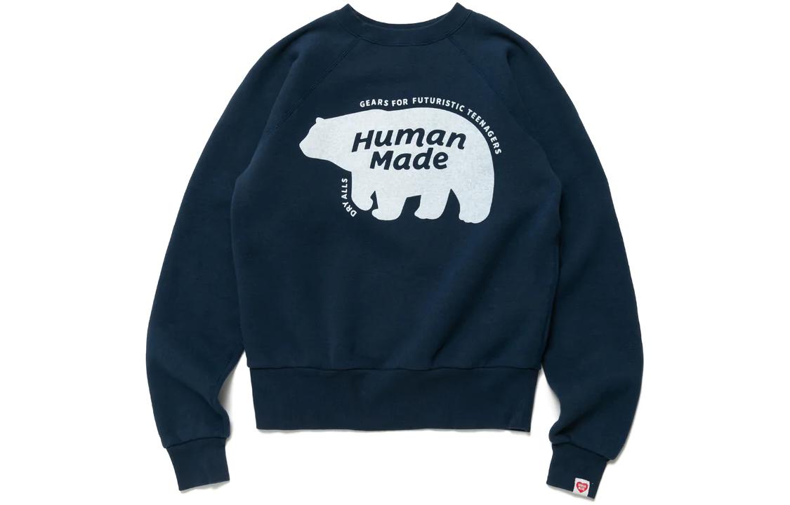 

Толстовка с круглым вырезом реглан HUMAN MADE, черный