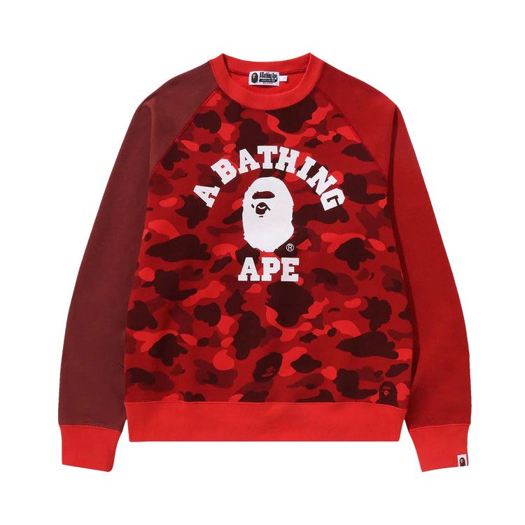 

Свитер BAPE Color Camo College Crewneck, Red