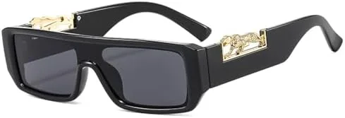 

Солнцезащитные очки прямоугольной формы для женщин и мужчин, градиентные линзы, поликарбонатная оправа, леопардовый принт, защита от ультрафиолета UV400 MTZJH, C1