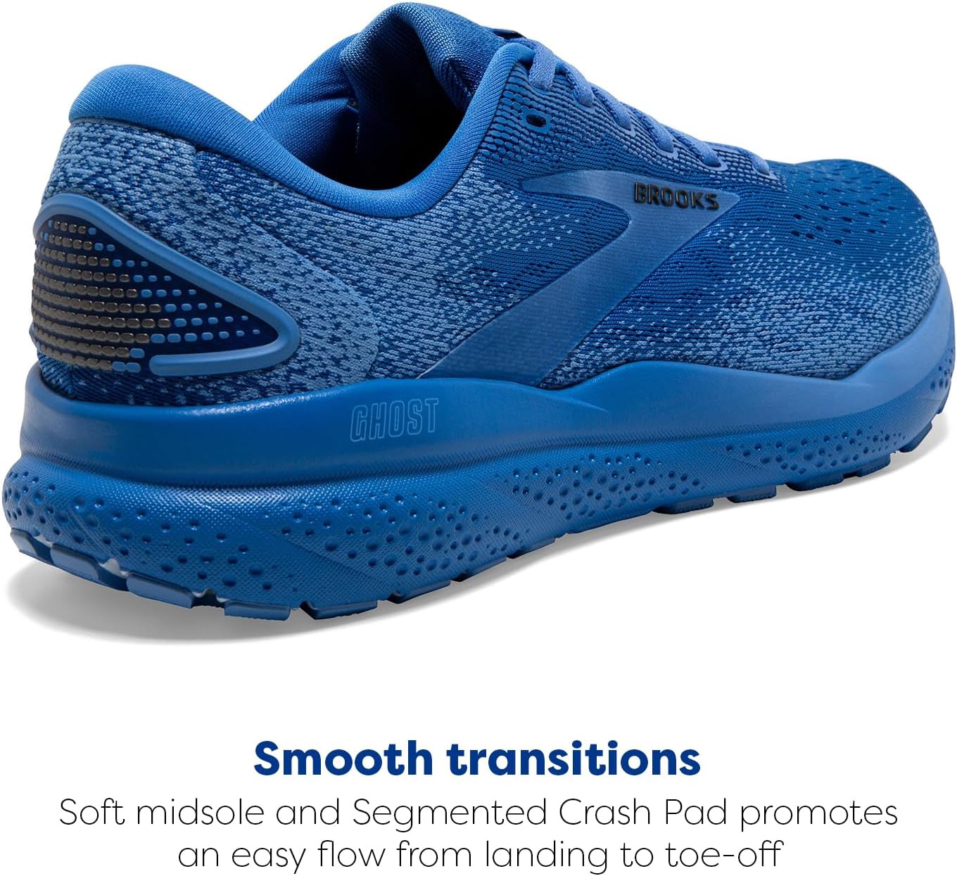Мужские нейтральные беговые кроссовки Brooks Ghost 16, синий — фото 3